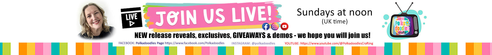 Watch us live on social media this week