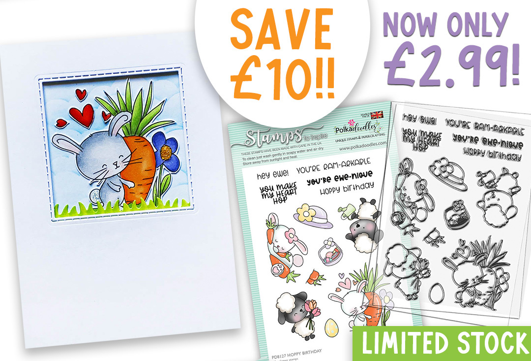 Spring Easter bunny rabbit craft stamp only £2.99, save £10