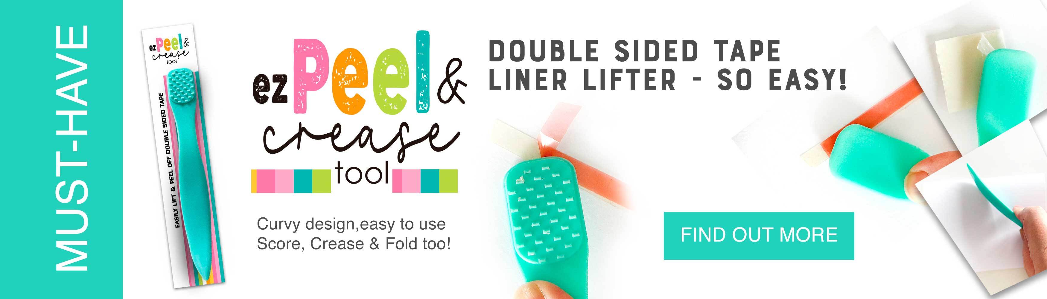 ez Peel and Crease tool for removing tape, crafts, card making, scrapbooking, american crafts sticky thumb tape lifter tool