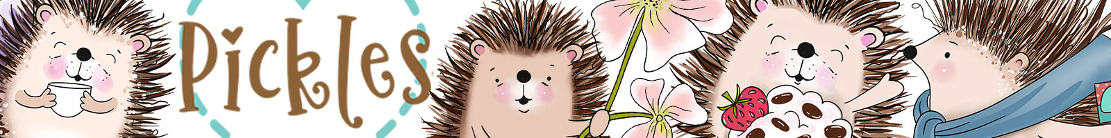 PICKLES HEDGEHOG PRINTABLE CARD MAKING CRAFT DIGITAL STAMPS