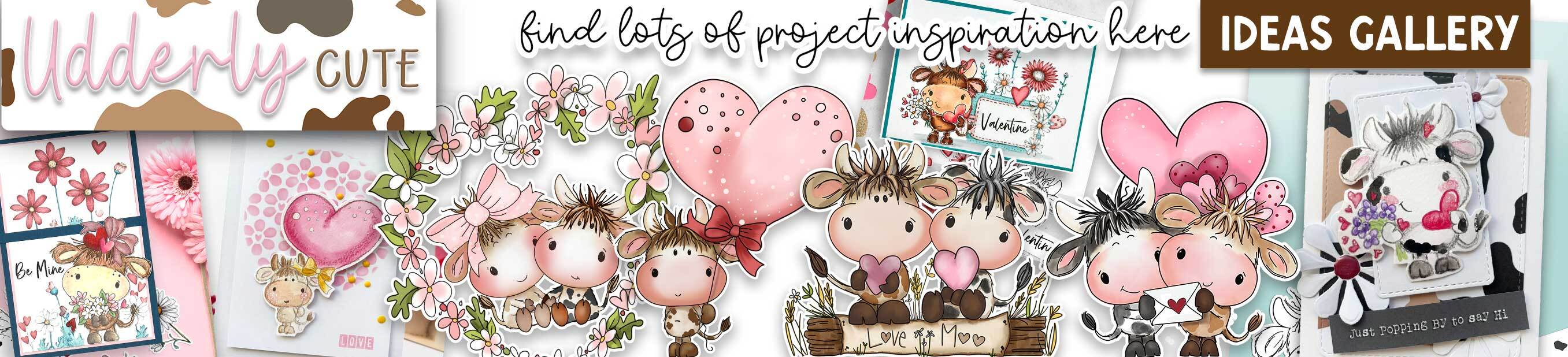 Udderly cute cows printable stamp ideas and inspiration