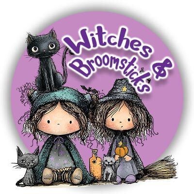 Witches and broomsticks printable clipart, digital stamps, svg for cricut, craft, card making, scrapbook, junk journal