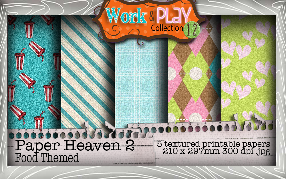 Fast Food/Waiter/burger bundle kit - Digital Stamp Craft Scrapbooking Download