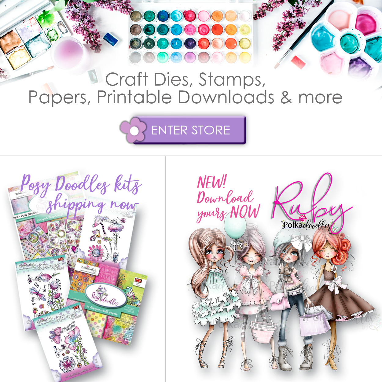 for all your crafting supplies including clear rubber stamps