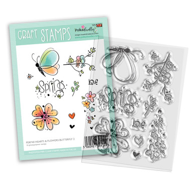 HOTP Clear Stamps - Botanical Butterflies - Silicone Stamps HOTP1227 -  Simply Special Crafts