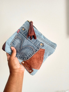 UPCYCLED PATCHWORK POUCH