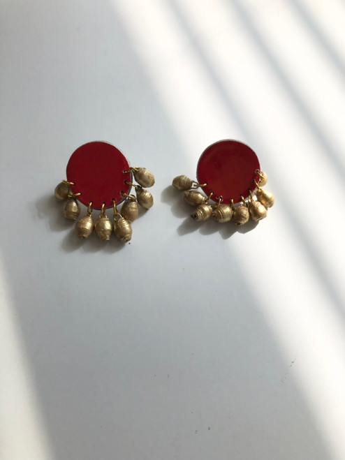 NAOMI  EARRINGS/ RED NAOMI  EARRINGS/ RED
