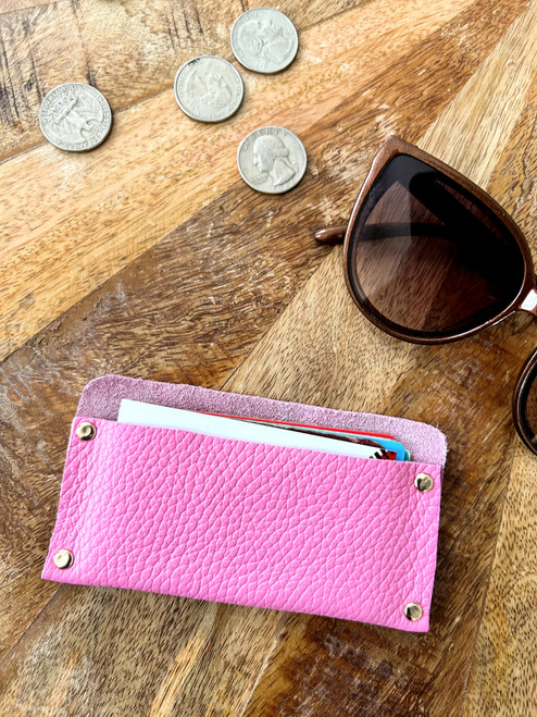 CANDY COLOR LEATHER CARD CASE