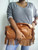 BIG GIRL KELLEY CLUTCH / COGNAC FRINGE