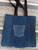 UPCYCLED DENIM TOTE/MEDIUM DARK BLUE