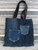 UPCYCLED DENIM TOTE/MEDIUM DARK BLUE