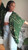ABSTRACT MONSTERRA KIMONO /GREEN