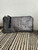METALLIC PEWTER STUDDED POUCH