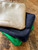 METALLIC  LEATHER POUCH