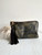 DEMI LEATHER CAMO CLUTCH