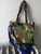 CAMO POP TOTE/CHOCOLATE + COBALT