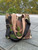 CAMO POP TOTE/ WHEAT + BLACK