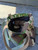 CAMO POP TOTE/ WHEAT+TIPPED MINT