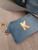 INITIAL DENIM WALLET BAG CHARM