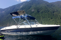 Yes! Your boat's original boat bimini will usually still work with the Ascent wake tower