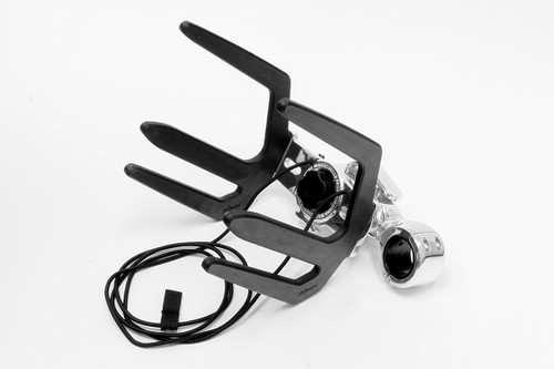 Stealth Wakeboard and Kneeboard Rack for Wakeboard Towers with Rotating Quick-Release Mount that has a Universal Fit