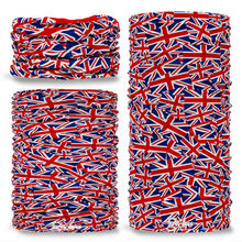 Great Britain Union Jack Flag  Queen's Platinum Jubilee Merchandise Montage Seamless Tube Bandana Snood Multifunctional multiwrap Giraffe headwear - G-569