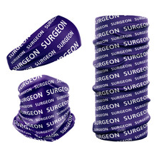 Surgeon NHS Purple & White SU-5 snood bandana seamless multifunctional headwear headband