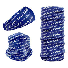 Chaplain NHS Dark Blue and white CHAP-2 snood bandana seamless multifunctional headwear headband