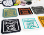 Follow your soul iron on patches is various colorways.