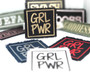 Girl Power iron on patches in a variety of colors.