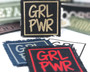 Girl Power iron on patches in a variety of colors.