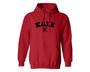 Funny red unisex kale university vegan hoodie.