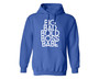 Royal blue unisex hoodie with the words Big Bad Bold Boss Babe printed on front.