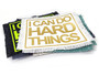 I can do hard things motivational iron on patches. White patch with 24K gold text.