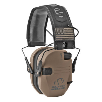 WALKER'S RAZOR SLM ELEC EAR MUFF FDE FLG