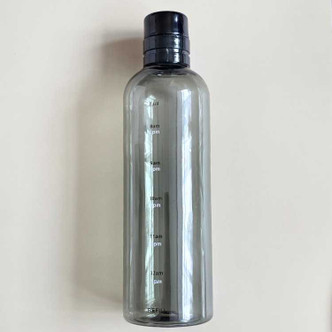 Black Transparent Water Bottle NEUHAUS ZEN [[product_type]]