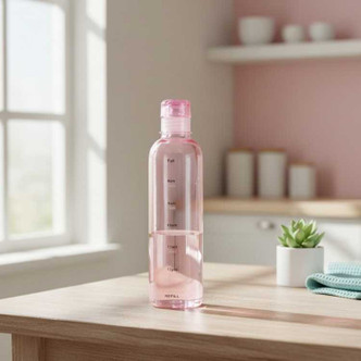 Time to Drink Transparent Water Bottle - 500ml NEUHAUS ZEN [[product_type]]