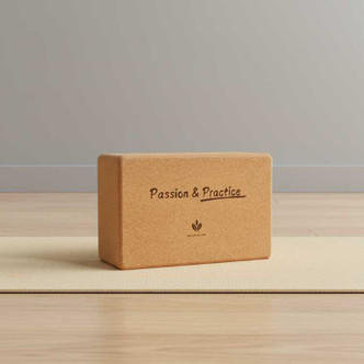 Cork Yoga Brick - Passion and Practice NEUHAUS ZEN [[product_type]]