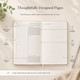 Open Achieve To Do List Notebook displaying the daily planner layout with hourly schedule, priorities, to-do list and notes pages.