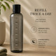 Feature infographic highlighting the 700ml black transparent water bottle with time markers, leakproof lid, BPA-free plastic and lightweight portable design.