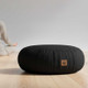black Zafu meditation cushion for posture support and mindful sitting