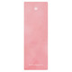 Rose Pink yoga mat on white background, lightweight non-slip fitness mat for yoga and meditation practice