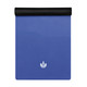 Blue Indigo mist non-slip fitness mat rolled with the Neuhaus zen branding