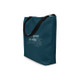Close-up of minimalist tote bag 100% durable polyester