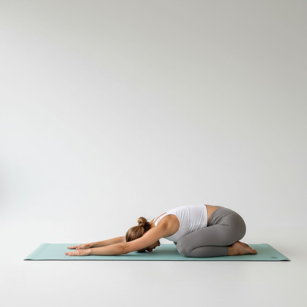 Sacred Wings Teal Rubber Yoga Mat