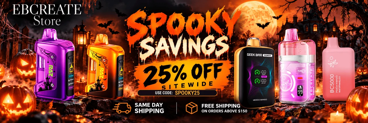 EBCREATE Store - Halloween 25% Off Sales