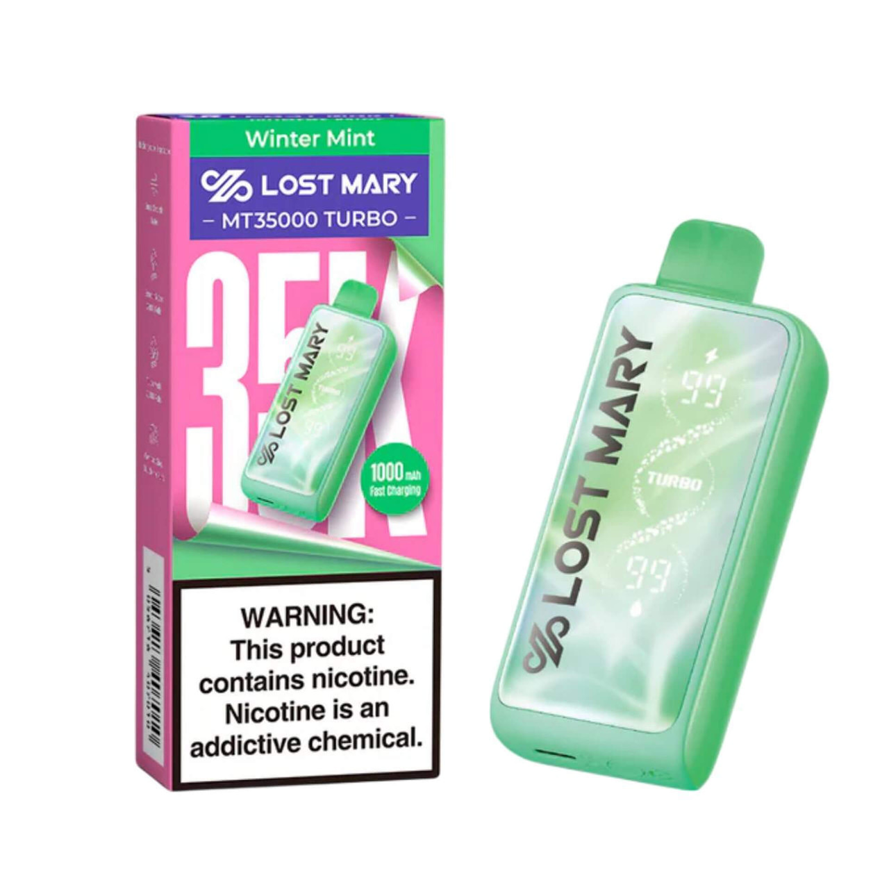 winter mint lost mary mt15000 turbo MT35000 Vape RAZ RX Dew Edition Flavors:COOL MINT RestrictedZone