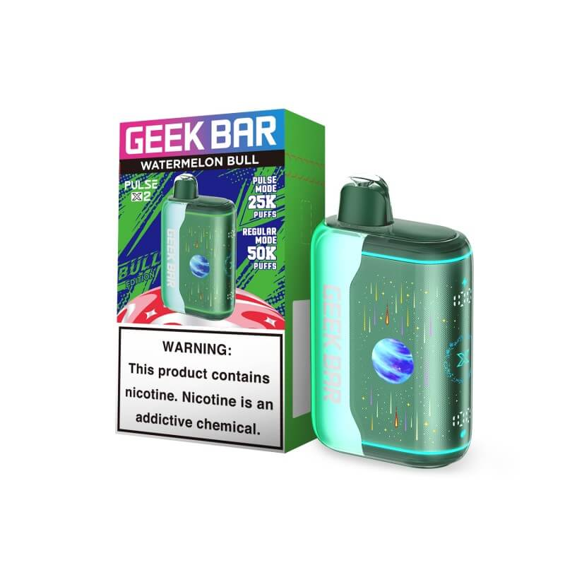 frozen watermelon geek bar flavor Bull Pulse X 2 50K Vape Mod Features: External Battery Flavour:Strawberry Twist Ice 🍒🌟 Dive into a