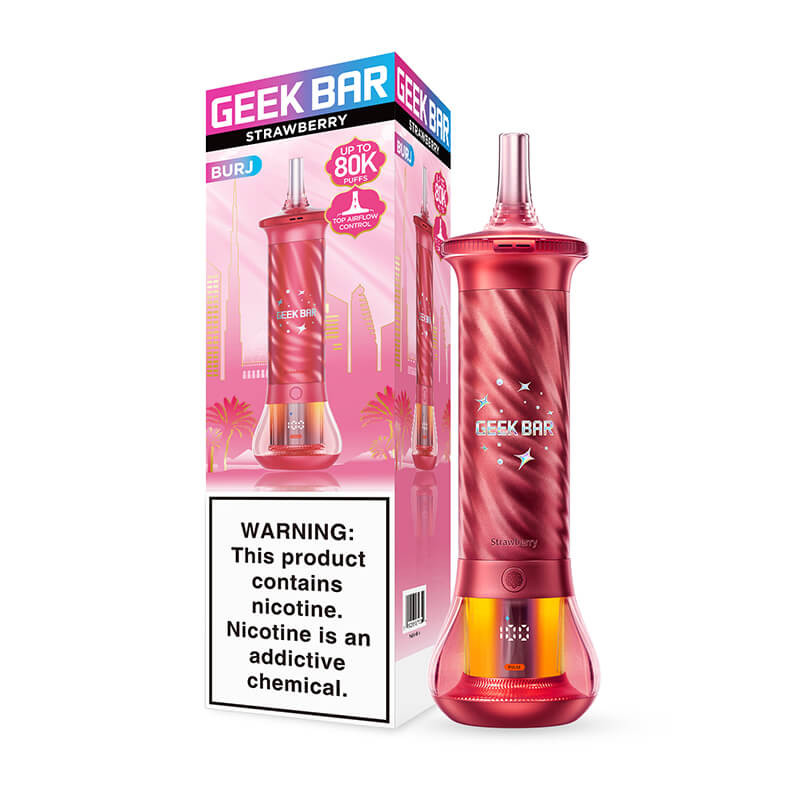 frozen strawberry geek bar price Burj 80K Disposable Vape Color:Titanium Gray (Built-in Battery) Coil Resistance_0.8 - 1.2 Ohm Geek Bar Vape Moon