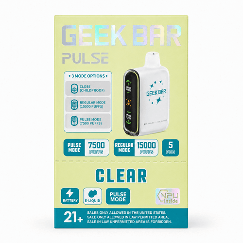 Geek Bar Pulse 15000 Clear Disposable Vape